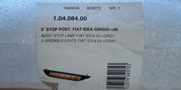 ORIGINÁLNÍ FIAT / OLSA PŘÍDAVNÉ SVĚTLO STOP 1.04.084.00 IDEA