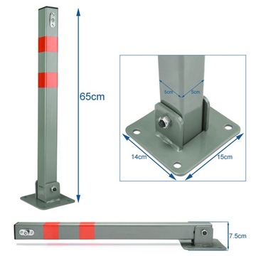 BLOKADA PARKINGOWA SŁUPEK ZAPORA 60 CM