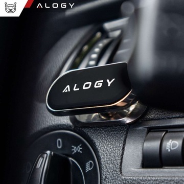 Универсальный автомобильный магнитный держатель для телефона Alogy на булочке