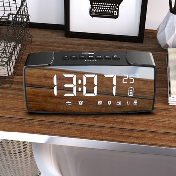 Электронный будильник CLOCK с FM-радио Bluetooth