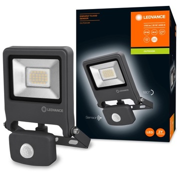 NAŚWIETLACZ LED LEDVANCE ENDURA 20W 4000K CZUJNIK