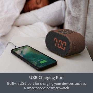 Цифровые радиочасы с USB и светодиодным дисплеем
