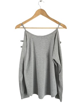 2911d-1 BOOHOO bluzka wycięcia szary 36 S