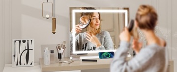 Мерцающее светодиодное зеркало для макияжа 58x45 см в голливудском стиле ELECWISH