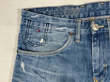 Hilfiger Denim Spodnie Męskie Jeansy Jasne Logo Klasyk Unikat W31 L34