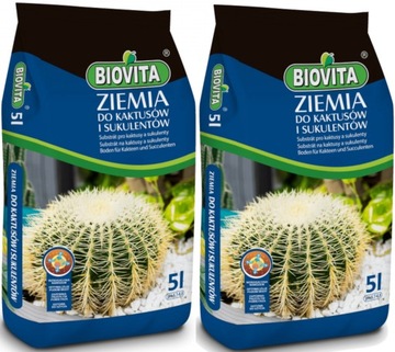 Ziemia Podłoże do kaktusów sukulentów BIOVITA 10l