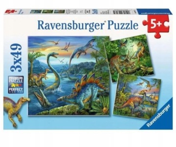 Pěkné Puzzle pro celou rodinu Obraz Dinosauři Dino rozvíjí Představivost