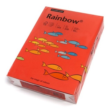 500k papier ksero A4 80g Rainbow czerwony