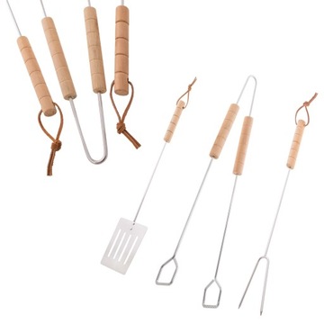 НАБОР 3 в 1 АКСЕССУАРЫ ИНСТРУМЕНТЫ ДЛЯ ГРИЛЯ ЗАХВАТ ШПАТЕЛИ ЩИПЦЫ БАРБЕКЮ ГРИЛЬ