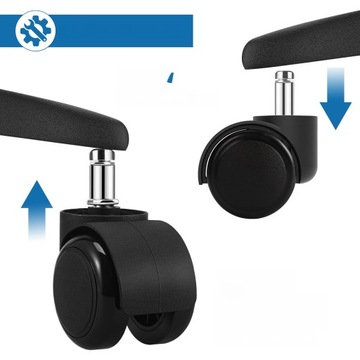 НАБОР ИЗ 5 МЕБЕЛЬНЫХ СТОЙК, КОТОРЫЕ ВРАЩАЮТСЯ ПЛАВНО И ПРОЧНО