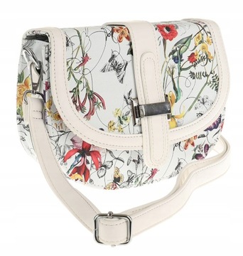 HERISSON Elegancka Torebka Damska listonoszka 1352h658 White