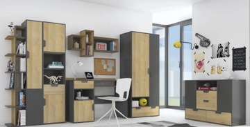 Zestaw mebli NANO C z materacem + LED