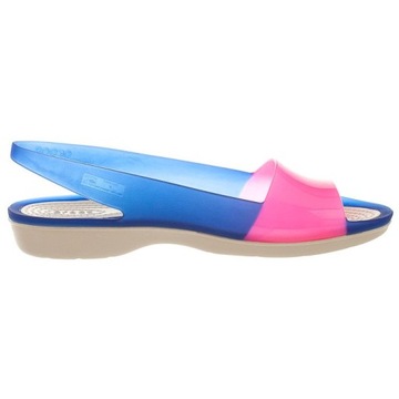 Sandały Crocs Colorblock Flat W Niebieskie 36,5 W6