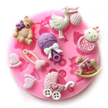 3D FORMA SILIKONOWA FOREMKA BABY SHOWER URODZINY
