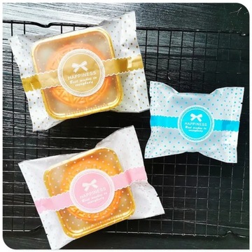 LBSISI Life 100 шт./лот 9x11,5 см 50 г пакеты с горячей запечаткой Mooncake ручной работы