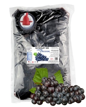SOK Z WINOGRON 100% TŁOCZONY WINOGRONO CIEMNE NFC NATURALNY ŚWIEŻY 1,5L