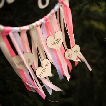 Obręcz Łapacz snów imię metryczka chrzest roczek