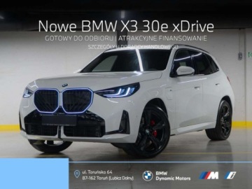 BMW X3 G45 SUV Plug-In 2.0 30e 299KM 2025 BMW X3 30e xDrive 299 KM PHEV - Gotowy do Odbioru - Pakiet M Pro - Kamera