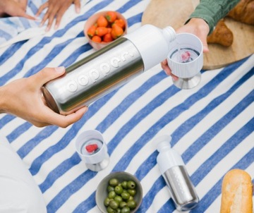 Dopper 800 мл стальной бутылки с водой с чашкой
