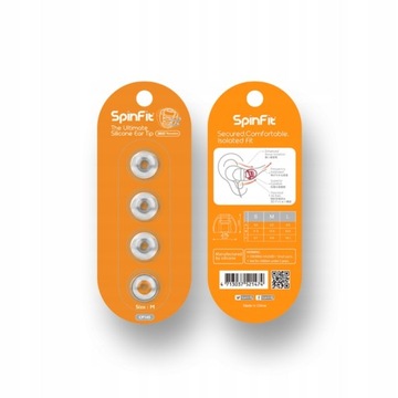 Профессиональные накладки SpinFit CP145-M — 2 пары!