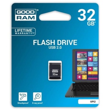 Goodram USB flash disk, USB 2.0, 32GB, UPI2,