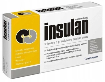 Insulan tabletki PRAWIDŁOWY POZIOM CUKRU 60 szt.