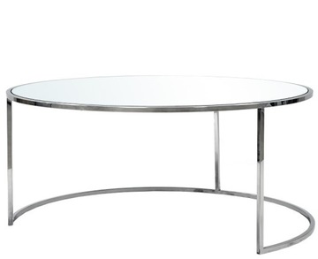 STOLIK SZKLANY OKRĄGŁY KOŁO 45x100x100