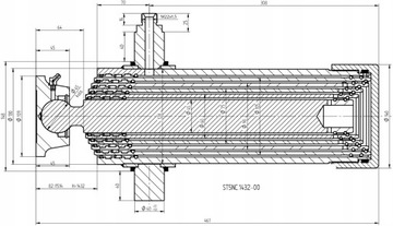 ГИДРАВЛИЧЕСКИЙ КОМПЛЕКТ ДЛЯ ЗАДНЕЙ ОГРУЗКИ 4,6 м 1432 мм 12T + ОГРАНИЧЕНИЕ