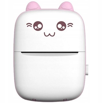 DRUKUŚ CAT ТЕРМОПРИНТЕР МИНИ ПОРТАТИВНЫЙ ПРИНТЕР +1 РУЛОН БУМАГИ