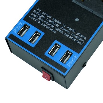 Автомобильный инвертор 12 В 24 В до 110 В 220 В 1500 Вт Многофункциональный грузовик для дома или дома