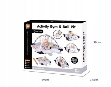 Primabobo Интерактивный развивающий коврик 3в1 для малышей на КРЕЩЕНИЕ