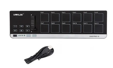 Kontroler Mini USB 12 Midi Drum Pad
