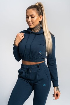 Bluza Adapt hoodie Dark Sea L- Gym Glamour