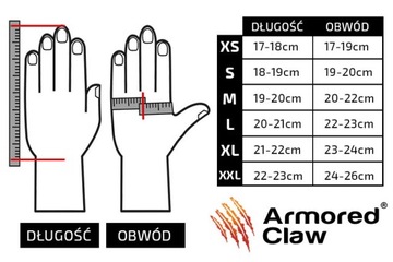 Rękawice taktyczne Armored Claw Shield - czarne M