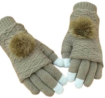 RĘKAWICZKI DOTYKOWE DAMSKIE DO TELEFONU + MITENKI ZIMOWE