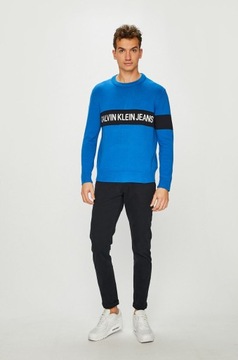 CALVIN KLEIN GRUBY CIEPLY SWETER MESKI ROZMIAR XL