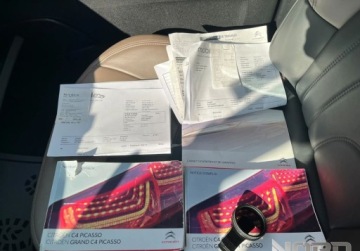 Citroen Grand C4 Picasso I 2.0 HDi FAP 150KM 2013 Citroen C4 Grand Picasso Bezwypadkowy, FV23, 7os Exclusive, KredytowanieLe, zdjęcie 34