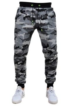 KZ15 r. 4XL MĘSKIE SPODNIE DRESOWE JOGGERY GŁADKIE