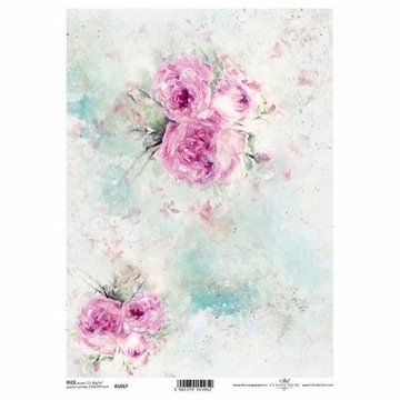Papier ryżowy do decoupage tło tapeta róże