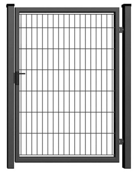 FURTKA wypełniona panelem 2D - ANTRACYT - 1,5 m