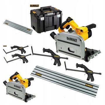 Zagłębiarka 165 1300W DeWALT DWS520 +szyna ściski