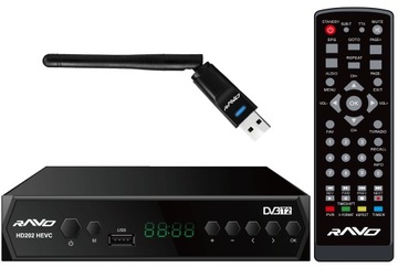 DVB-T2 TUNER HD202 HEVC DEKODER HD H.265/HEVC WIFI