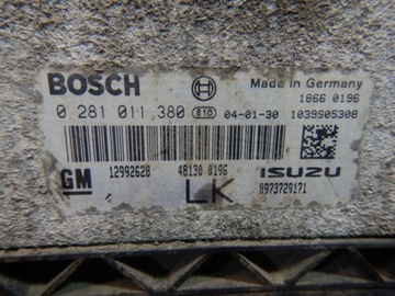 ASTRA H 1,7 D JEDNOTKA MOTORU 12992628 0281011380