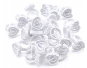 КОЛЬЦА СЕРДЦЕ K8 ДЛЯ КЛЕЯ ПИГМЕНТНЫХ ЧЕРНИЛ 50 шт.