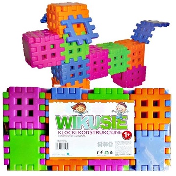 WAFLE KLOCKI PRZESTRZENNE KONSTRUKCYJNE 48EL.