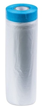 Folia ochronna Z TAŚMĄ MALARSKĄ FOLIA MALARSKA 55 cm x 30 m