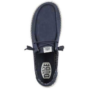 Buty Półbuty Damskie Hey Dude Wendy Canvas Navy 40902-410 Granatowe