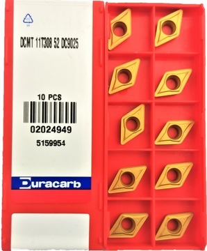 Komplet 10szt płytek DCMT11T308 do obróbki stali