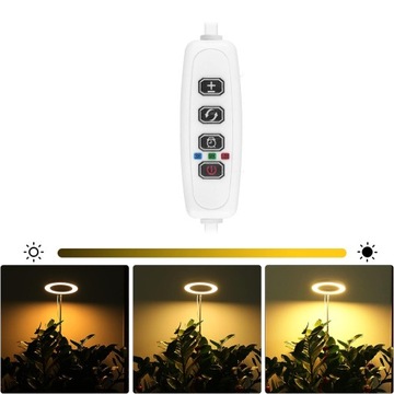 СВЕТОДИОДНАЯ ЛАМПА ДЛЯ ВЫРАЩИВАНИЯ РАСТЕНИЙ, БЕЛАЯ USB 72LED