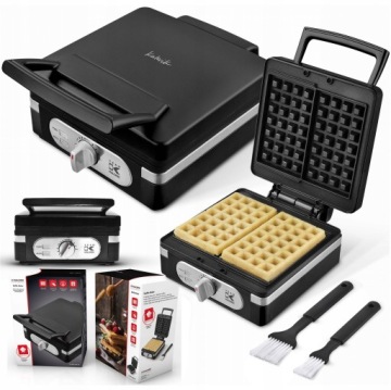 GOFROWNICA ELEKTRYCZNA GRILL OPIEKACZ 1400W MOCNA NIEPRZYWIERAJĄCA WAFLE